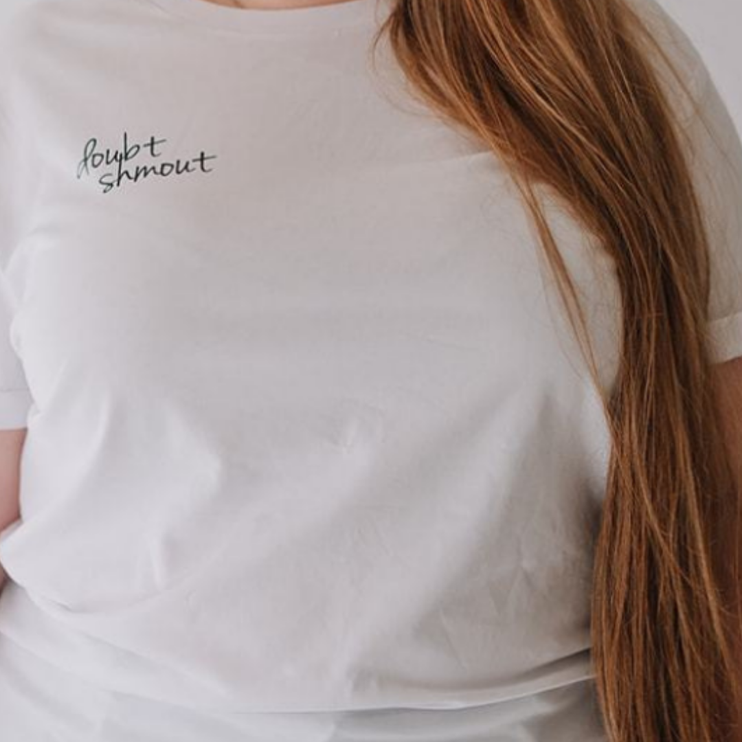 Doubt Shmout Open Neck Tee